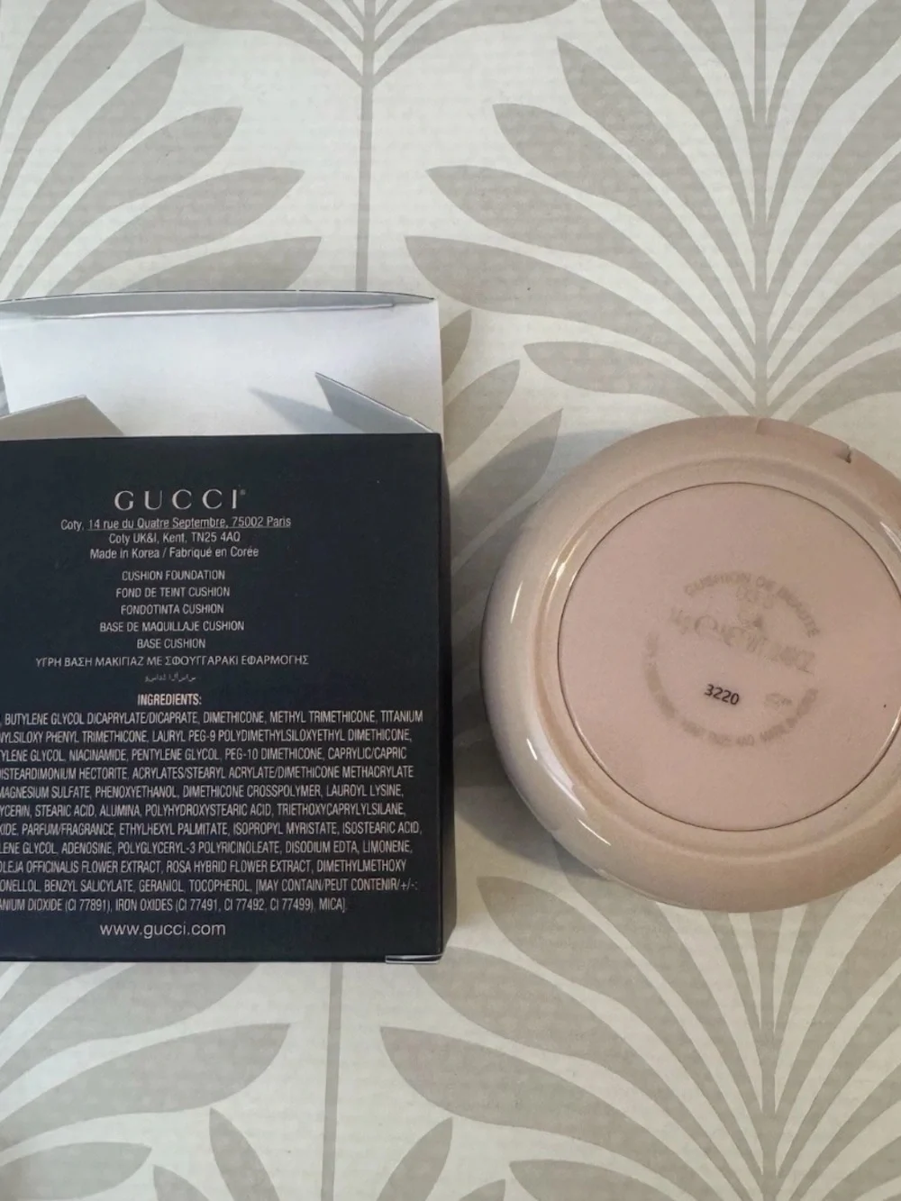 Gucci Cushion de Beauté Cushion Foundation SPF 20 Shade 03.5 0.49oz NIB